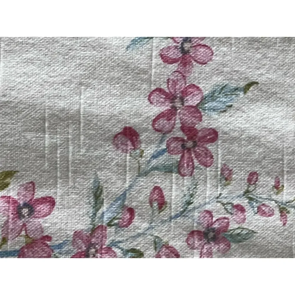 Vintage Waverly SPRING MORNING Birds Custom Lined ONE Curtain Drape Panel 50x72